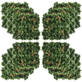 12PCs Grass Wall Panels, 20" x 20" Artificial Grass Wall Decor, Greenery Backdrop Panels Wall for Outdoor, Indoor, Garden, Fence, Backyard, Gree (Option: Green, Red-530x530x250 mm)