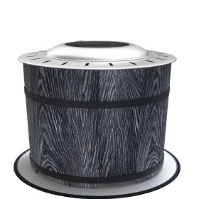 Smokeless Fire Pit, Portable Camping Bonfire Stove with Mat for Backyard, Patio, Picnic, Magnesium Oxide, Black (Option: Black-580x580x460 mm)