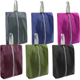 Travel Shoe Organizer Bags 6 PCS, Zipper Closure Portable Shoe Storage Bags With Handles, Colorful Nylon For Men And Women (Option: MULTI)