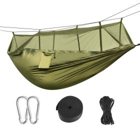 Camping Hammock, Portable Double Hammock With Net (Option: Green)