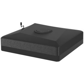 330 lbs. Fillable Umbrella Base for 84D-110V02 Model Umbrella, Cantilever Umbrella Stand, Wheels, Adjustable Feet, Black (Option: Black-930x260x910 mm)