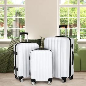3-in-1 Multifunctional Large Capacity Traveling Storage Suitcase White (Option: As picture)