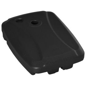 Cantilever Offset Umbrella Base Portable Square Parasol Weights with Wheels, Water and Sand Filled, Up to 165 lbs, Black (Option: Black-820x180x630 mm)