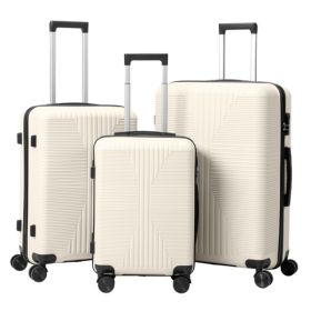 PP Trolley Case 20in 24in 28in 3PCS Suitcase Set (Option: Default)